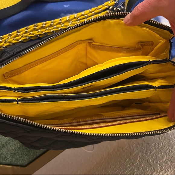 MZ Wallace Navy Quilted Crossbody Bag - Picture 2 of 2